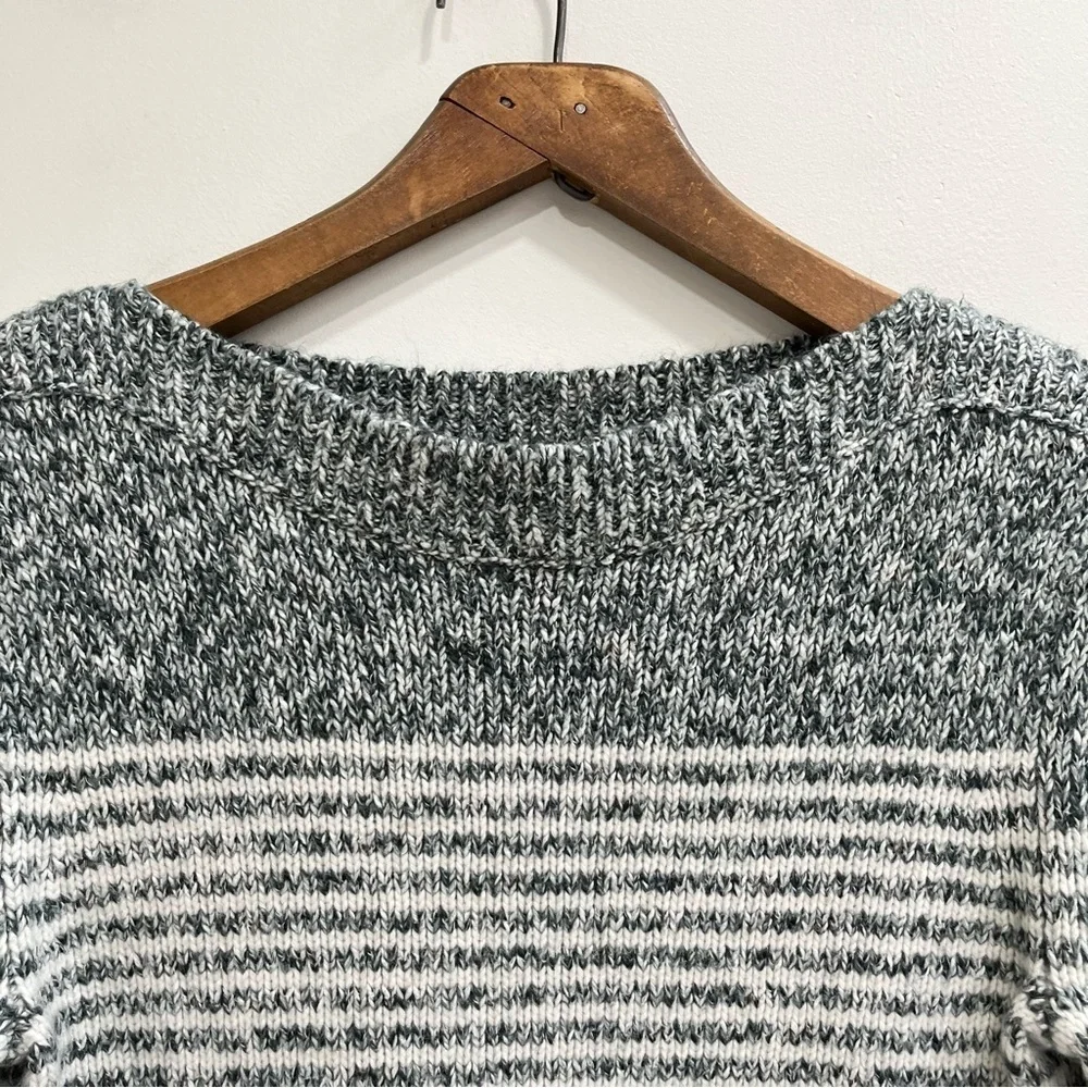 See by Chloe Striped Nightfall Green Sweater Designer Metallic Women’s Medium